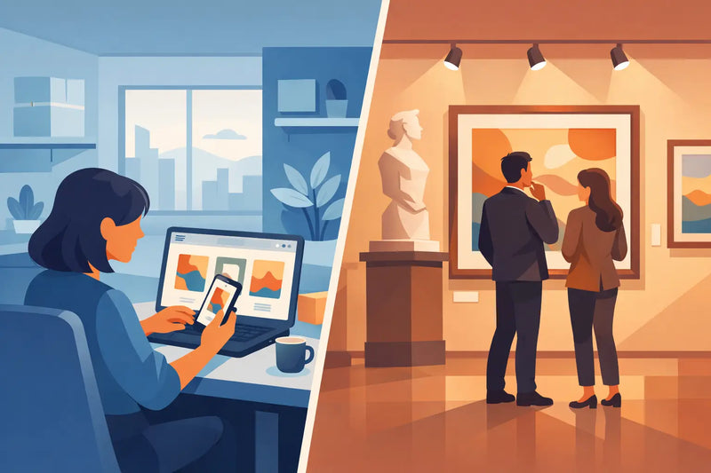Buying Art Online or In a Gallery: Which Suits You?